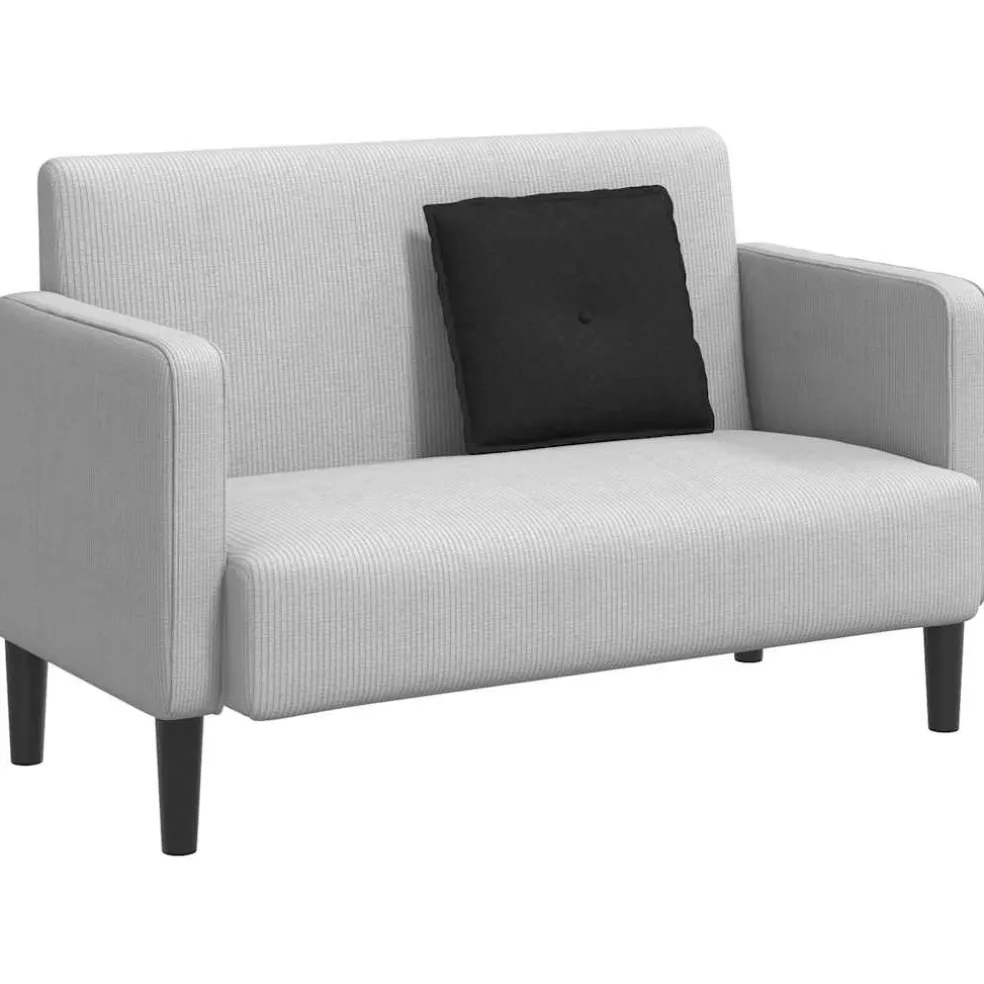 vidaXL Rugkussen Zwart 50 x 19 x 45 cm Stof