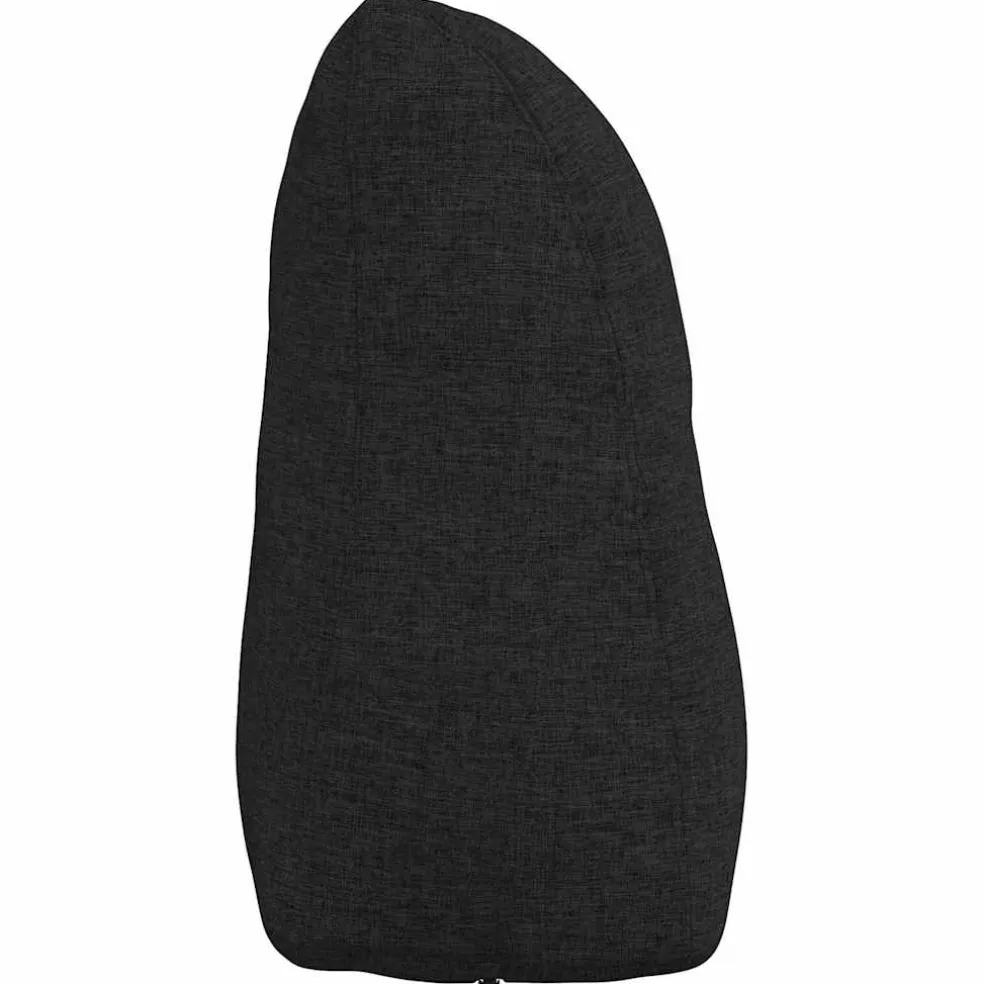 vidaXL Rugkussen Zwart 45 x 24 x 50 cm Stof