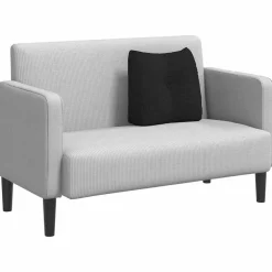 vidaXL Rugkussen Zwart 45 x 24 x 50 cm Stof