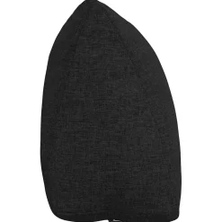 vidaXL Rugkussen Zwart 45 x 20 x 35 cm Stof