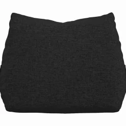 vidaXL Rugkussen Zwart 45 x 20 x 35 cm Stof