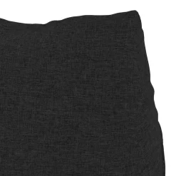 vidaXL Rugkussen Zwart 45 x 20 x 35 cm Stof