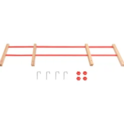 vidaXL Rugleuning voor slee multiplex rood