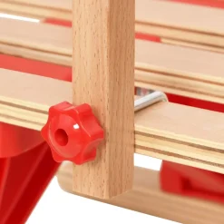 vidaXL Rugleuning voor slee multiplex rood