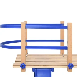 vidaXL Rugleuning voor slee multiplex blauw