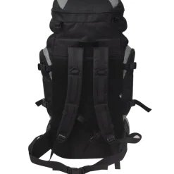 vidaXL Rugzak hiking XXL 75 L zwart en grijs