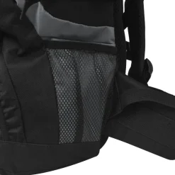 vidaXL Rugzak hiking XXL 75 L zwart en grijs