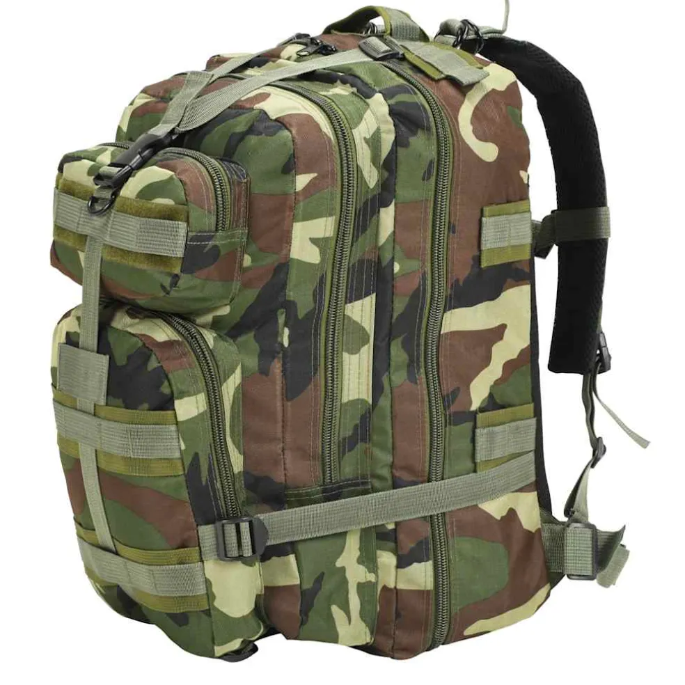 vidaXL Rugzak legerstijl 50 L camouflage