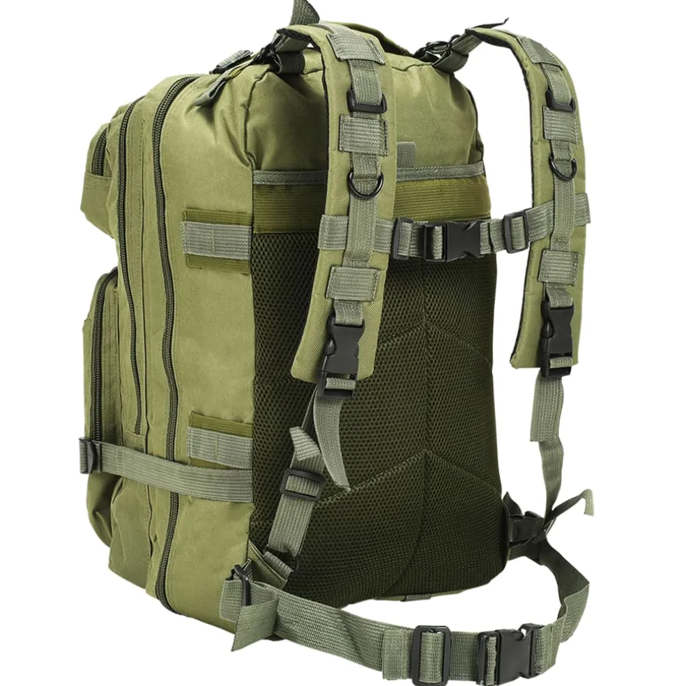 vidaXL 91382 Rugzak legerstijl 50 L olijfgroen