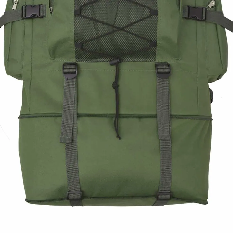 vidaXL Rugzak legerstijl XXL 100 L groen