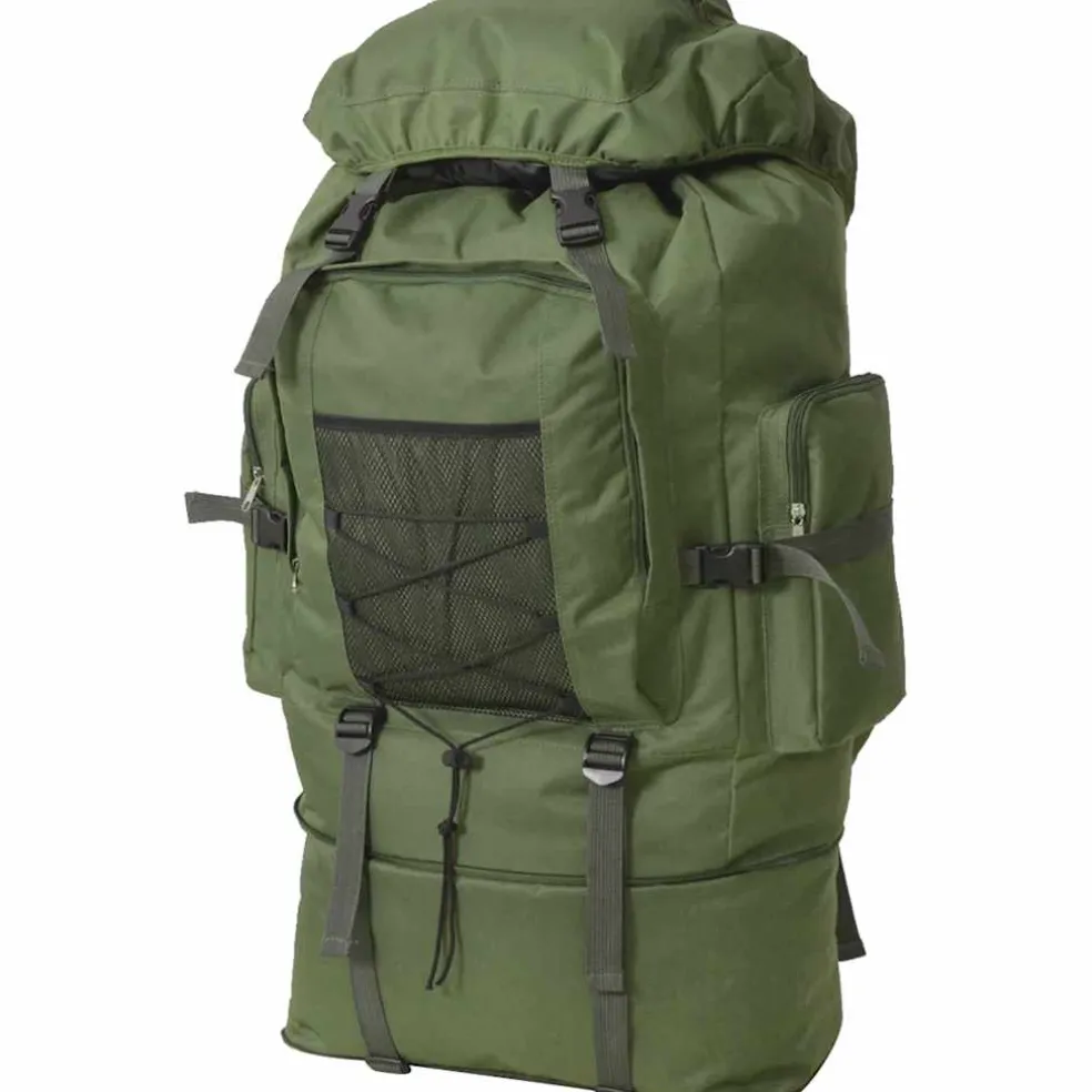 vidaXL Rugzak legerstijl XXL 100 L groen