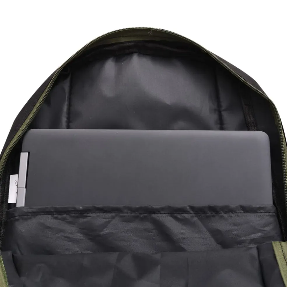 vidaXL Rugzak voor school 40 L zwart en camouflage