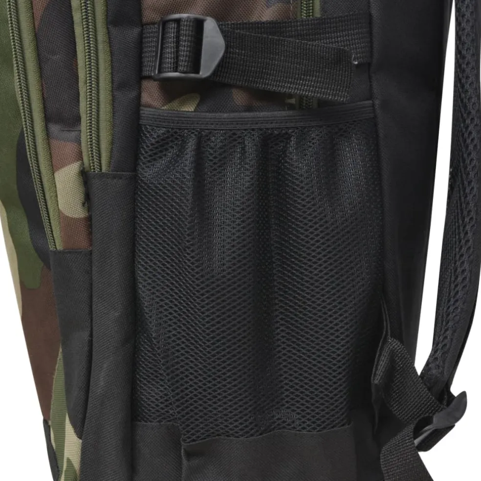 vidaXL Rugzak voor school 40 L zwart en camouflage