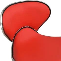 vidaXL Salonkruk kunstleer rood