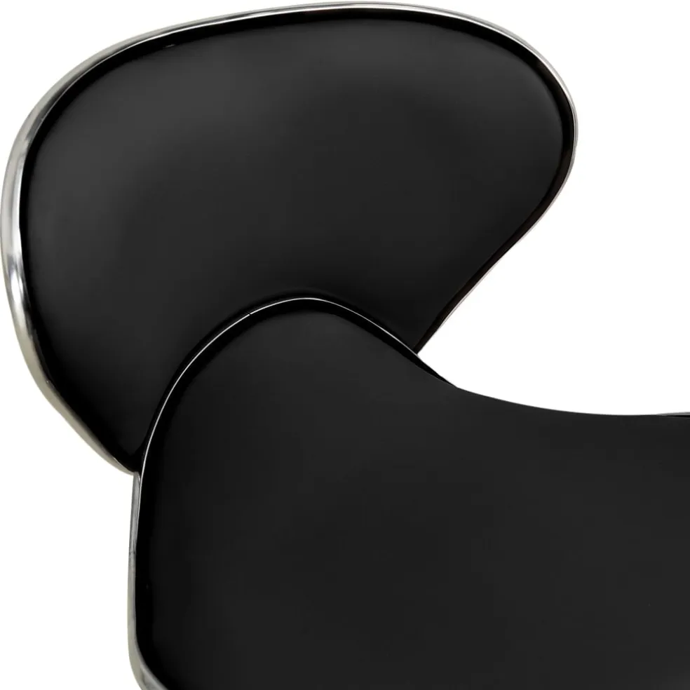 vidaXL Salonkruk kunstleer zwart