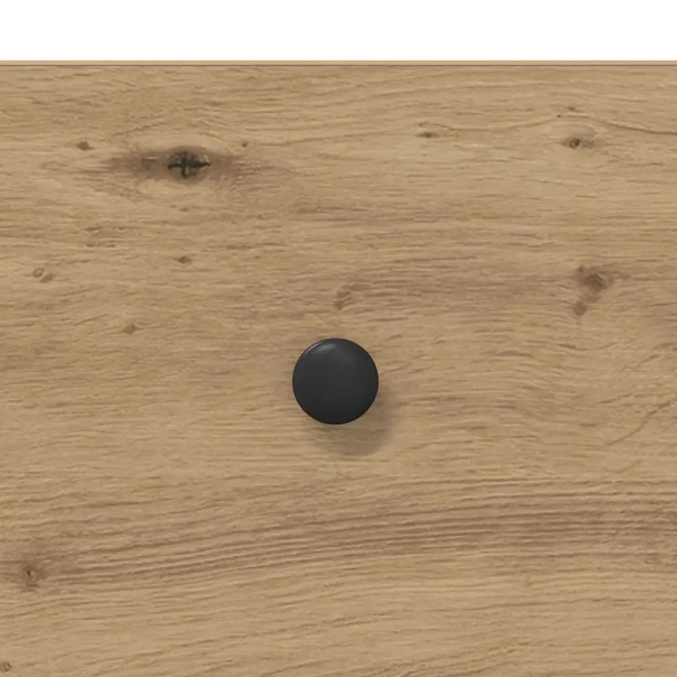 vidaXL Salontafel Artisanaal eiken 100 x 51 x 45 cm Bewerkt hout