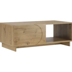 vidaXL Salontafel Artisan eiken 95 x 50,5 x 35 cm Bewerkt hout