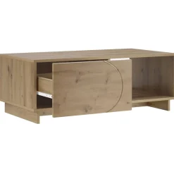 vidaXL Salontafel Artisan eiken 95 x 50,5 x 35 cm Bewerkt hout