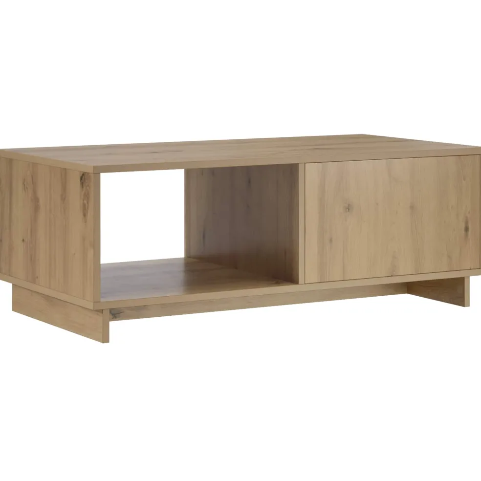 vidaXL Salontafel Artisan eiken 95 x 50,5 x 35 cm Bewerkt hout