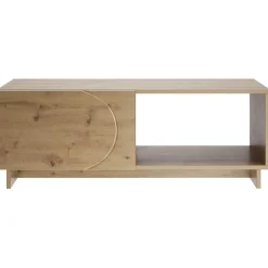 vidaXL Salontafel Artisan eiken 95 x 50,5 x 35 cm Bewerkt hout