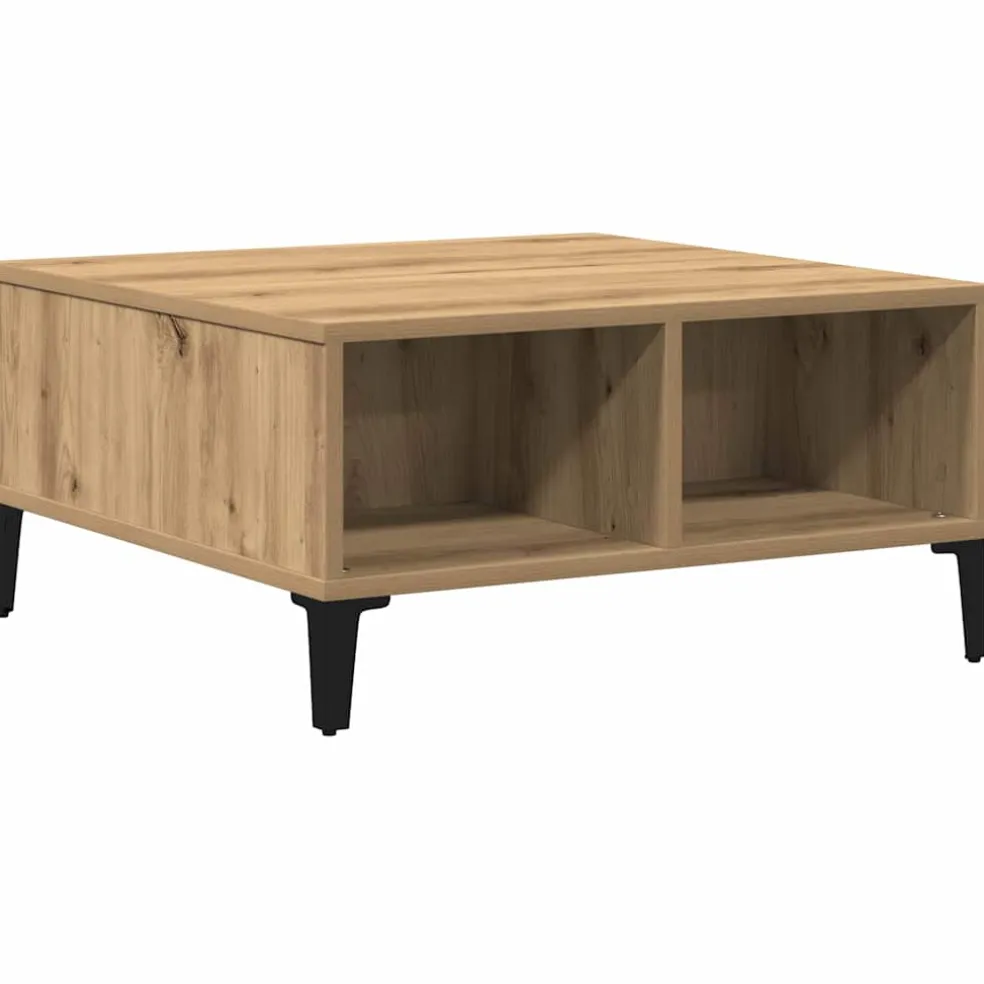 vidaXL Salontafel Artisan Eiken 60 x 60 x 30 cm
