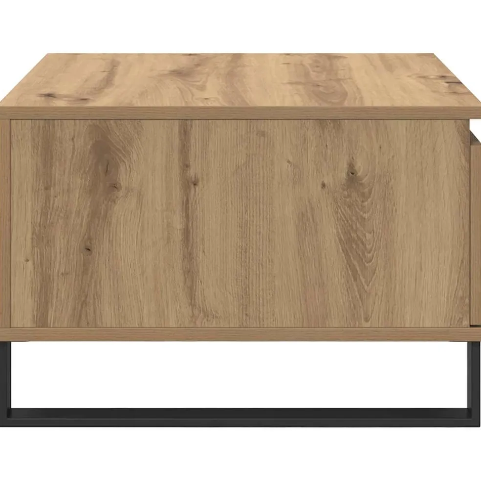 vidaXL Salontafel Artisan Eiken 55 x 55 x 36,5 cm Bewerkt hout