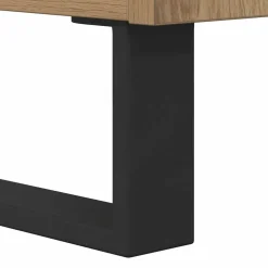 vidaXL Salontafel Artisan Eiken 55 x 55 x 36,5 cm Bewerkt hout