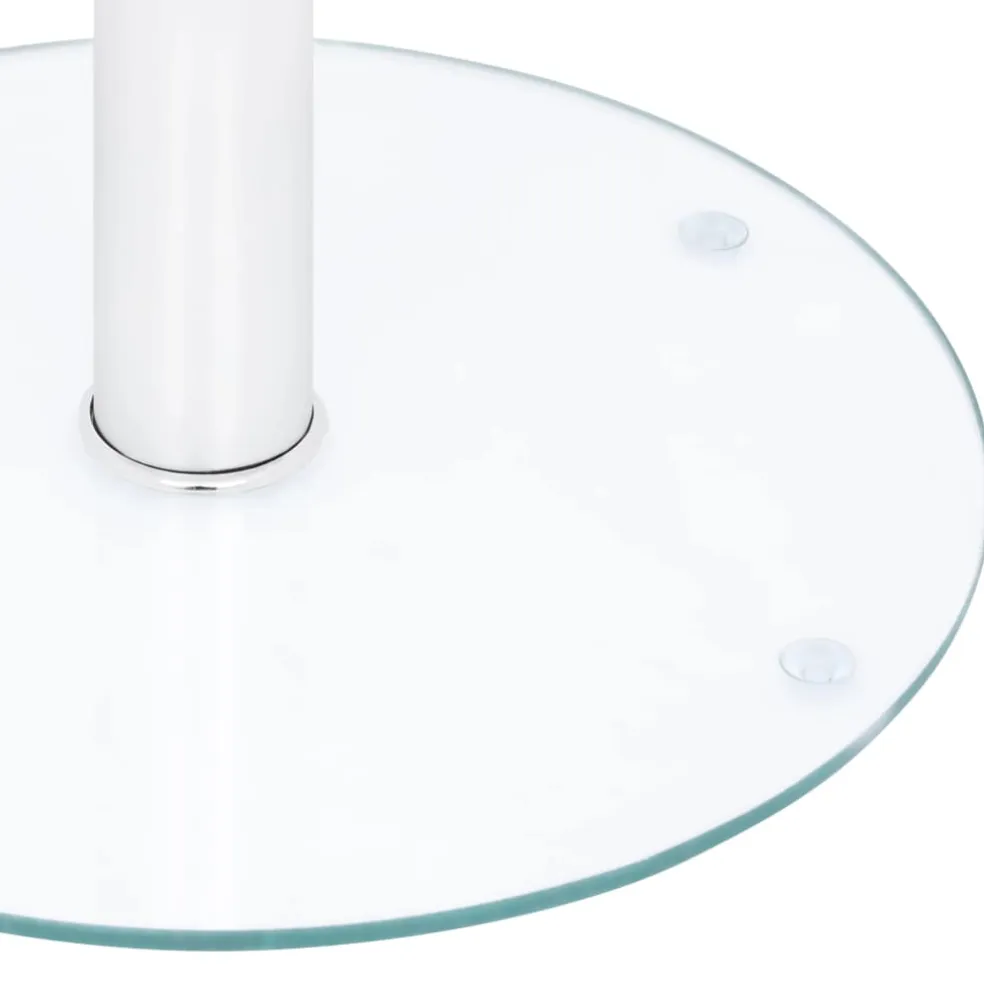 vidaXL Salontafel 40 cm gehard glas transparant