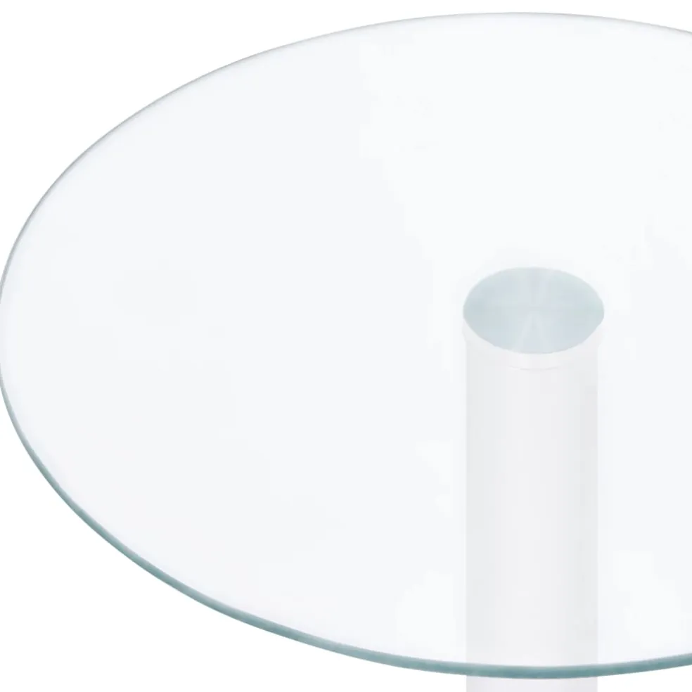 vidaXL Salontafel 40 cm gehard glas transparant