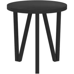 vidaXL Salontafel Ø35 cm MDF zwart
