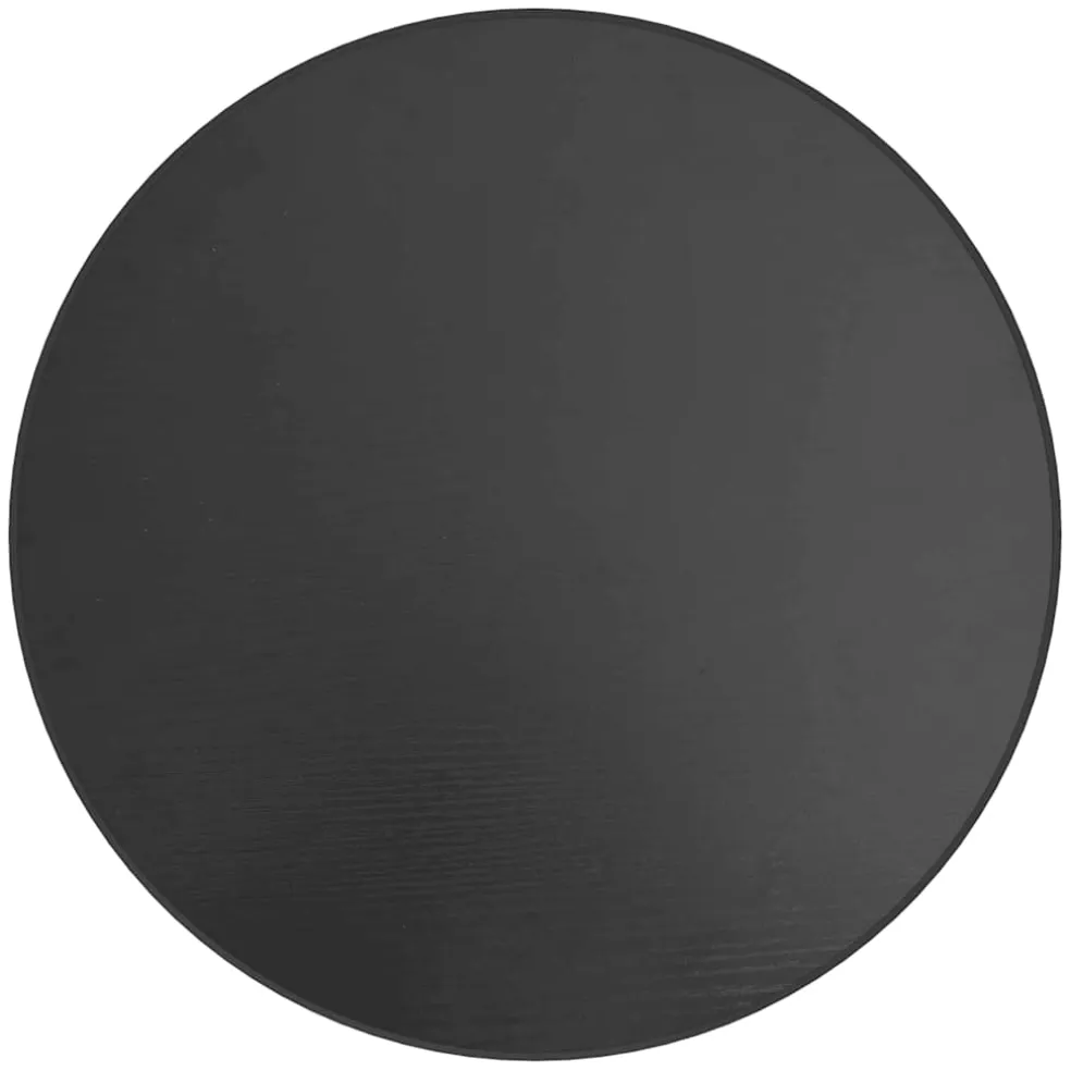 vidaXL Salontafel Ø35 cm MDF zwart