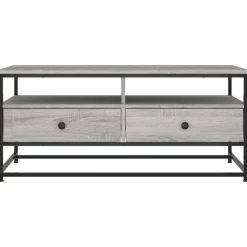 vidaXL Salontafel Grijs Sonoma 100 x 51 x 45 cm Bewerkt hout