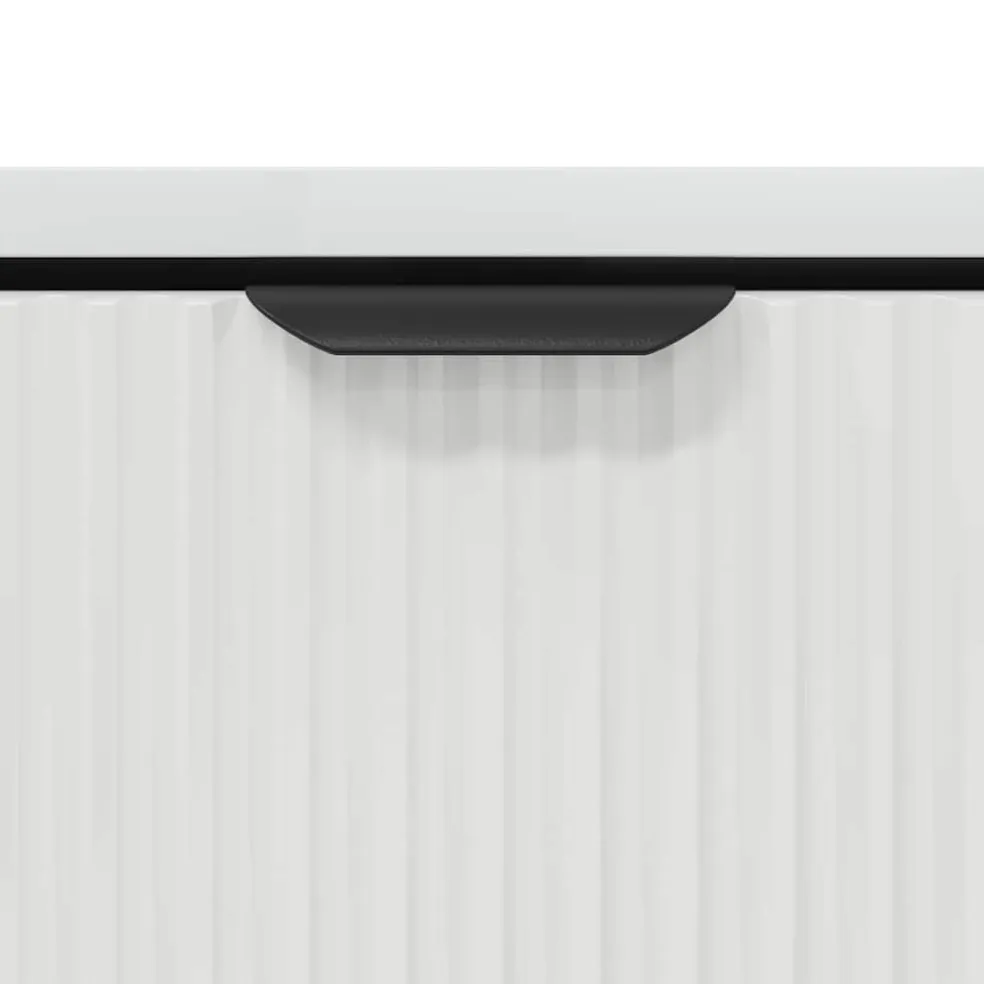 vidaXL Salontafel Hoogglans wit 90 x 49 x 46 cm Bewerkt hout