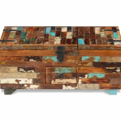 vidaXL Salontafel kist 80x40x35 cm massief gerecycled hout