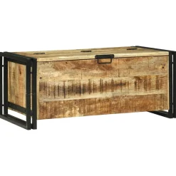 vidaXL Salontafel met lade Bruin 90 x 50 x 38 cm Massief Mango Hout