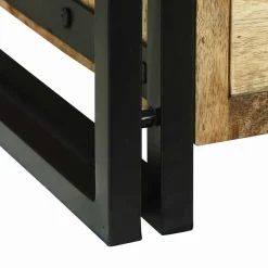 vidaXL Salontafel met lade Bruin 90 x 50 x 38 cm Massief Mango Hout