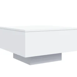 vidaXL Salontafel met LED-verlichting 55x55x31 cm wit