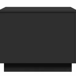 vidaXL Salontafel met LED-verlichting 50x50x40 cm zwart