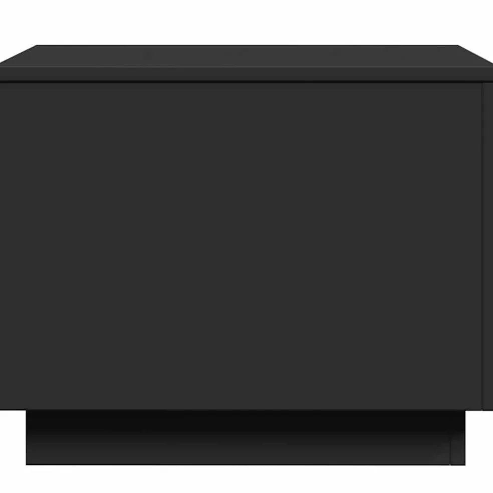 vidaXL Salontafel met LED-verlichting 50x50x40 cm zwart