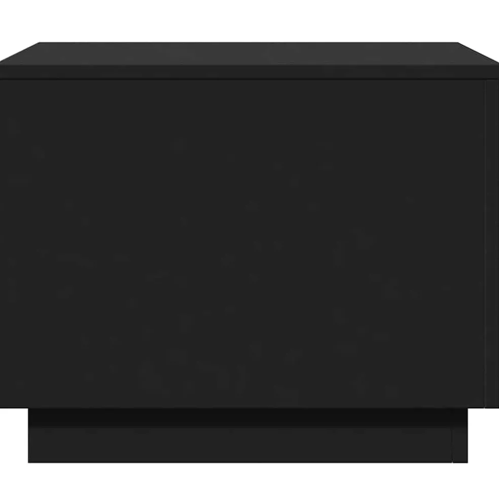 vidaXL Salontafel met LED-verlichting 50x50x40 cm zwart