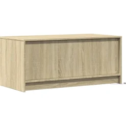 vidaXL Salontafel met LED-verlichting bewerkt hout sonoma eikenkleurig