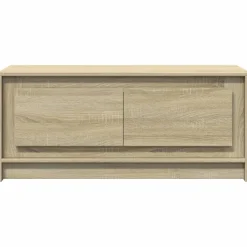 vidaXL Salontafel met LED-verlichting bewerkt hout sonoma eikenkleurig