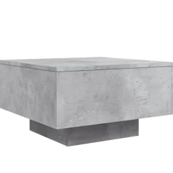 vidaXL Salontafel met LED-verlichting 55x55x31 cm betongrijs