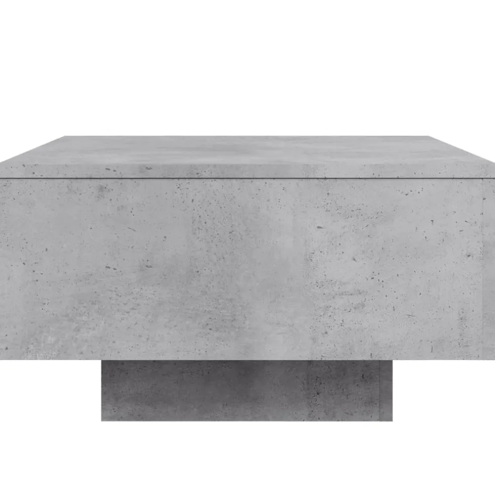 vidaXL Salontafel met LED-verlichting 55x55x31 cm betongrijs