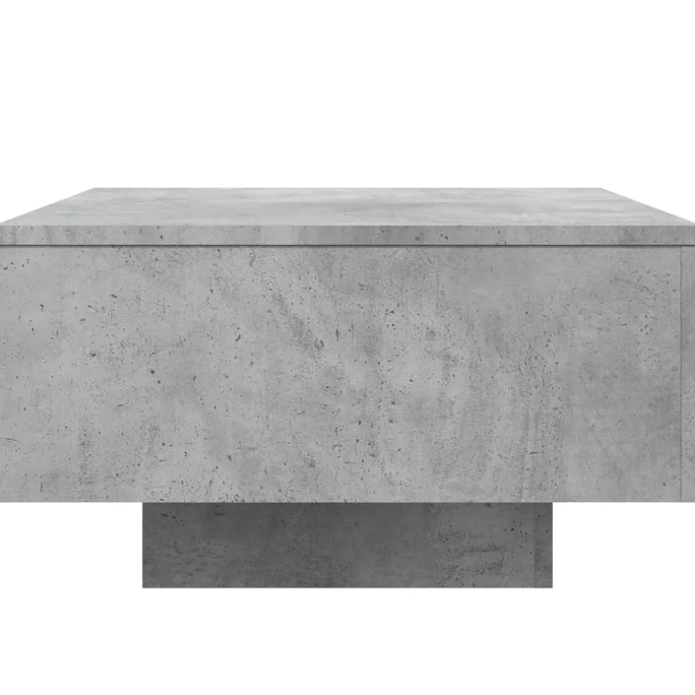 vidaXL Salontafel met LED-verlichting 55x55x31 cm betongrijs