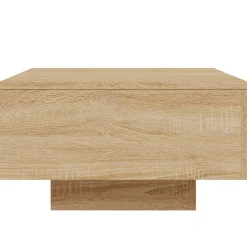 vidaXL Salontafel met LED-verlichting 55x55x31 cm sonoma eikenkleurig
