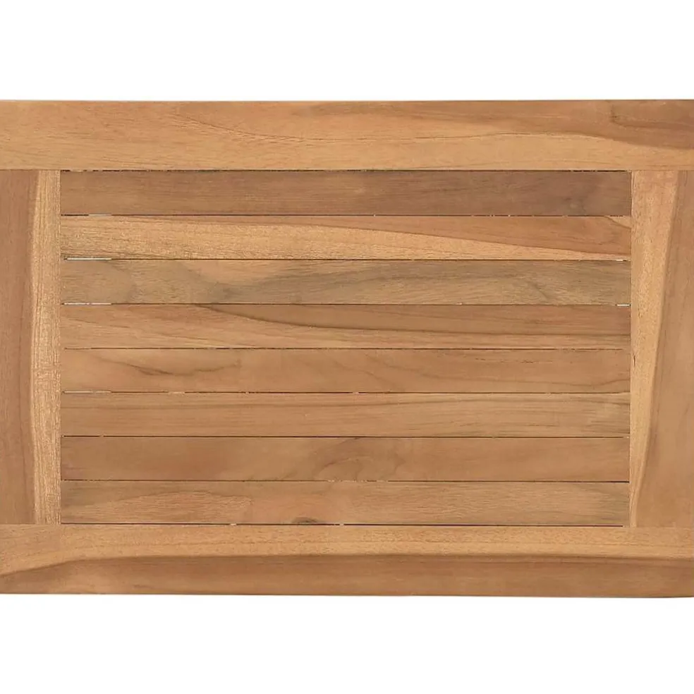 vidaXL Salontafel met opslag Bruin 50 x 35 x 45 cm Massief Teakhout