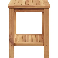 vidaXL Salontafel met opslag Bruin 50 x 35 x 45 cm Massief Teakhout