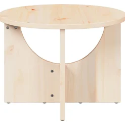 vidaXL Salontafel Naturel 50 x 50 x 35 cm Massief grenenhout