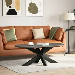 vidaXL Salontafelpoot spider vorm 98x58x(42-43) cm staal zwart